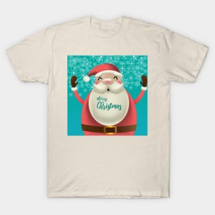 Happy Santa say Merry Christmas T-Shirt